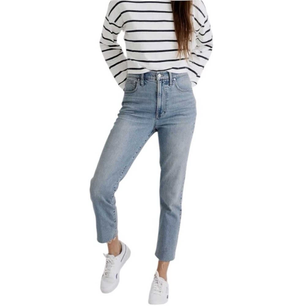 NWOT Madewell The Perfect Vintage Jean Ellicot Wash. Raw Hem. Sz 27